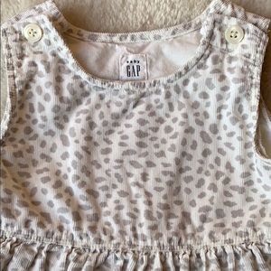 Toddler Cheetah print corduroy fall dress/ jumper